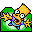 Folder Bart reaching up green